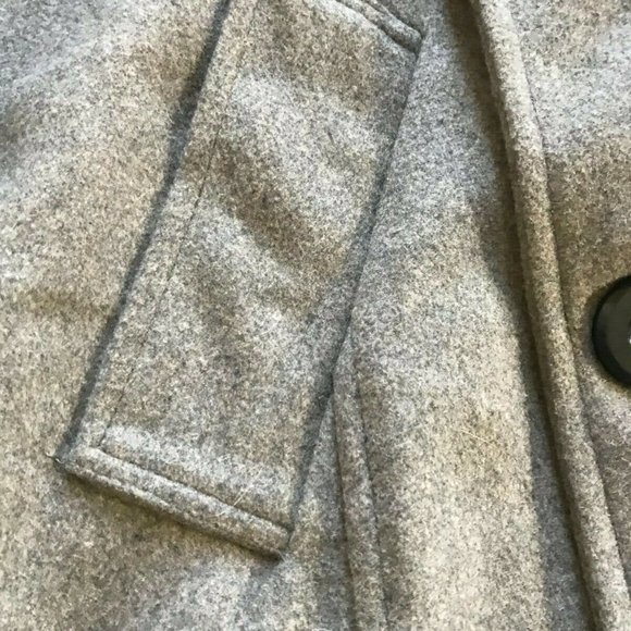 Aowo7s - Gray Wool Pea coat w/ buttons - Women - Medium - Picture 5 of 5